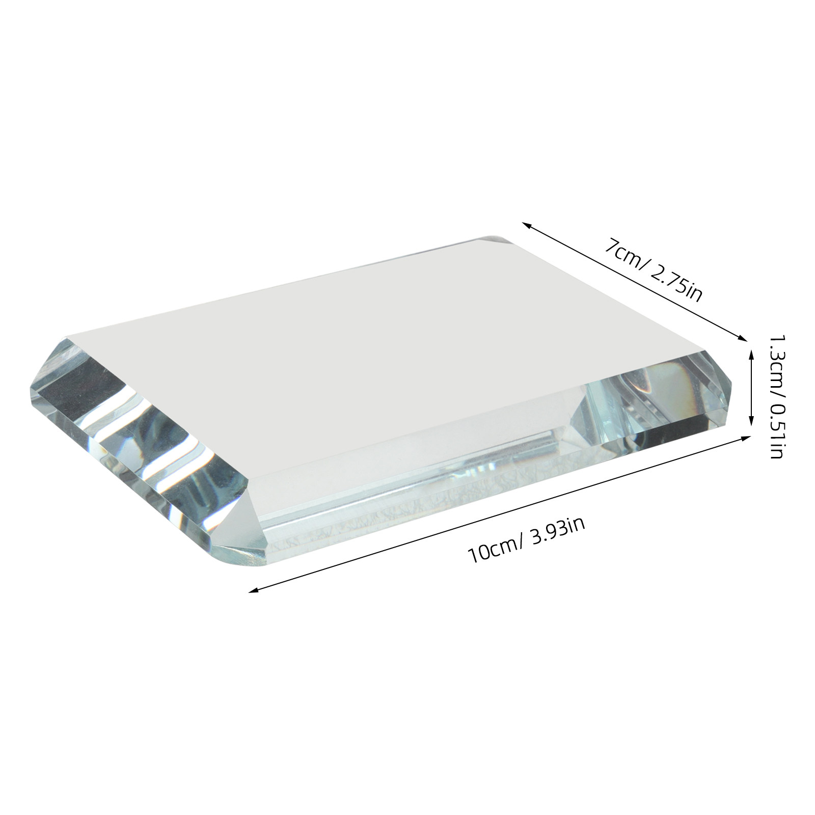 2Pcs Clear Glass Paperweight D - đánh giá và giá Book Weight Glass