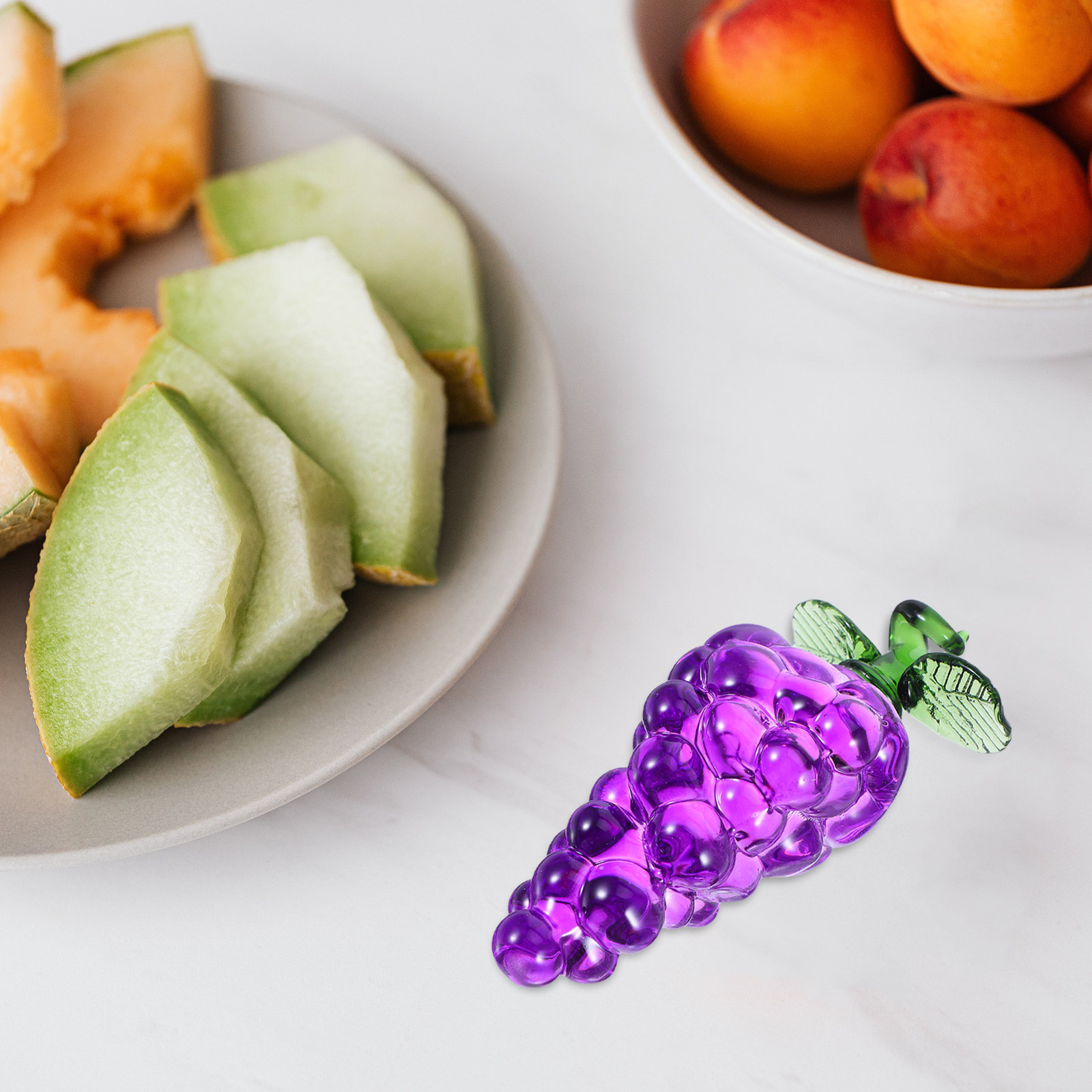 Crystal Grape Artificial Fruit - đánh giá và giá Paper Weight Crystal