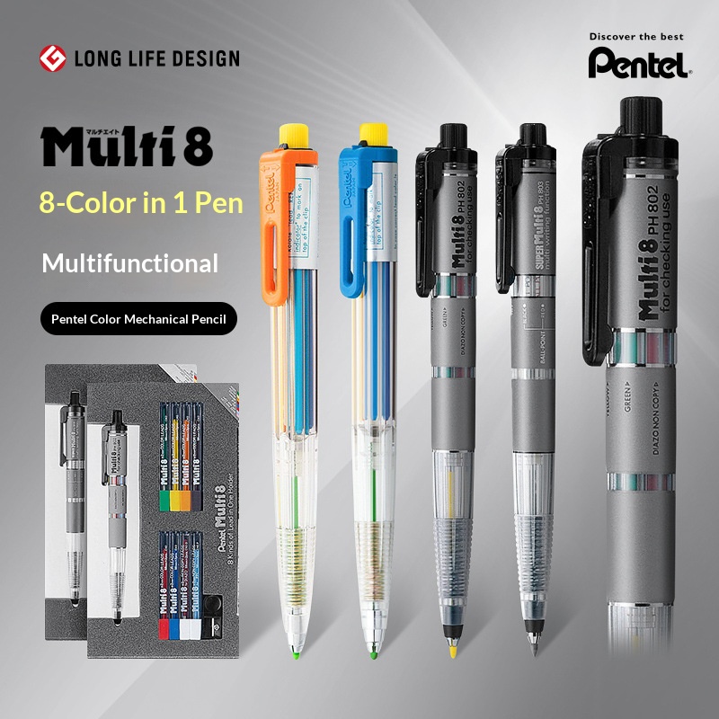 Pentel Multi 8 in 1 Color Mech - đánh giá và giá Staedtler Pencil Lumocolor