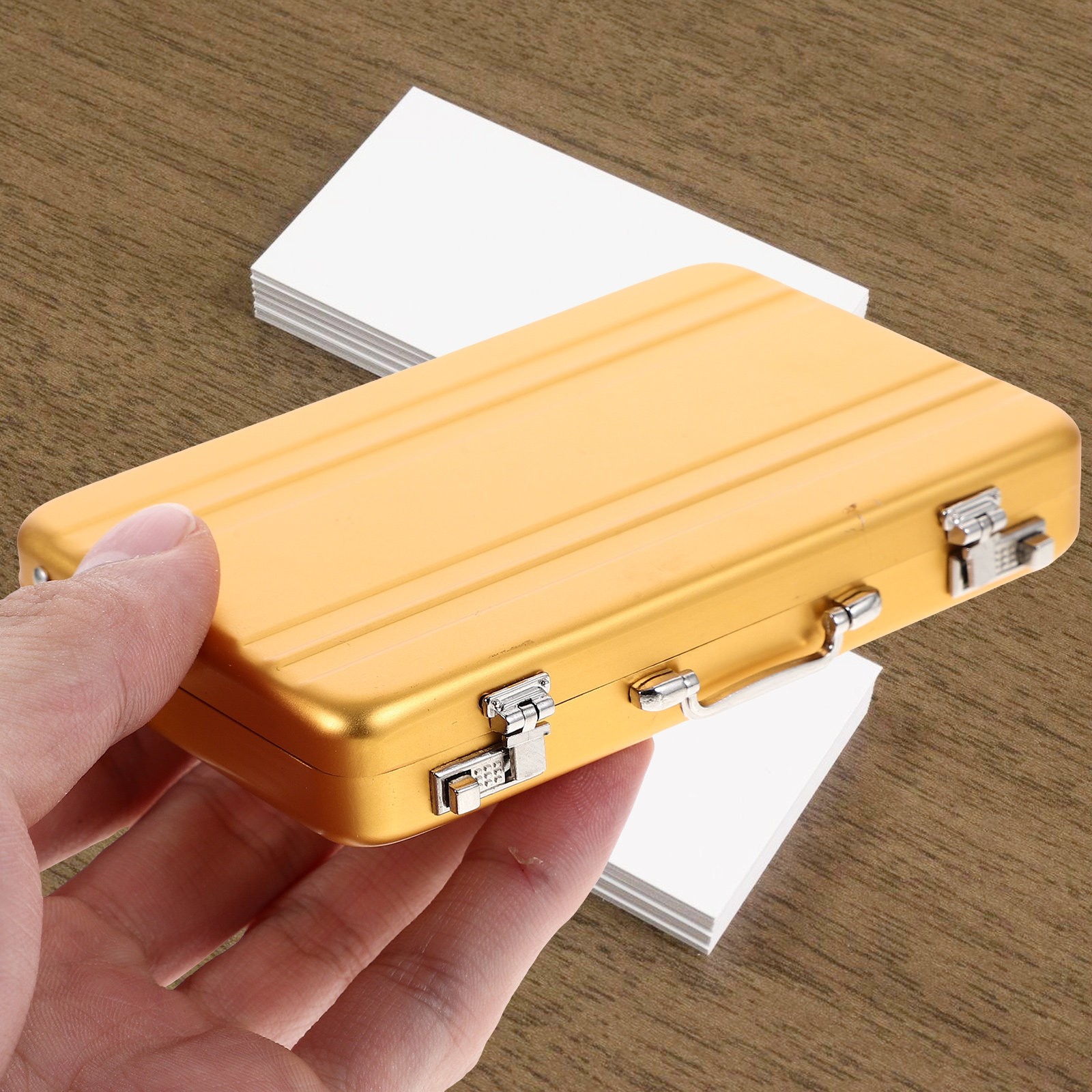 Business Cards Box Aluminum Mi - đánh giá và giá Card Index Box