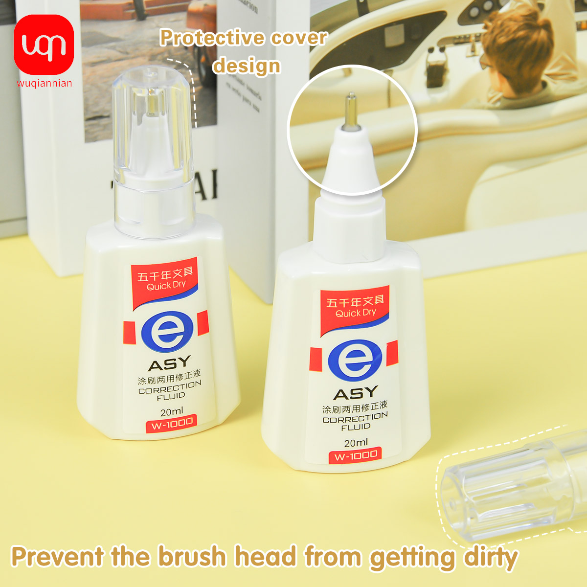 WQN Quick-Dry Correction Fluid - đánh giá và giá Correction Pen Fine