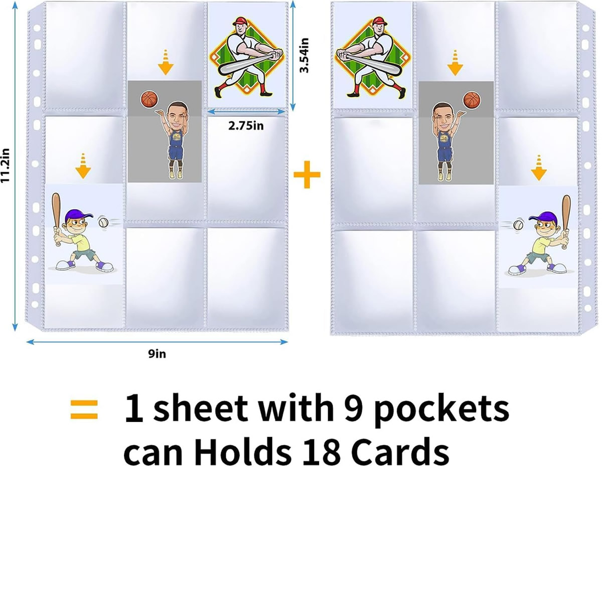 50 Pack 9 Pocket Card Sleeves  - đánh giá và giá Card Index Box