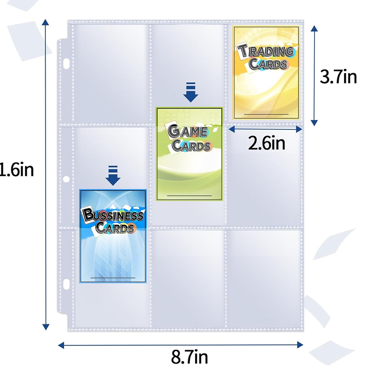 50 Pack 9 Pocket Card Sleeves  - đánh giá và giá Card Index Box